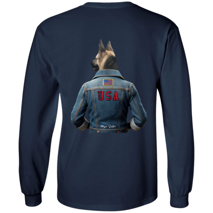 Dog | Men's Ultra Cotton T-Shirts - Long Sleeve