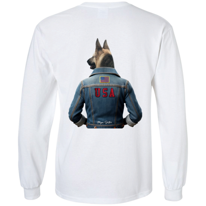 Dog | Men's Ultra Cotton T-Shirts - Long Sleeve