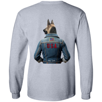 Dog | Men's Ultra Cotton T-Shirts - Long Sleeve