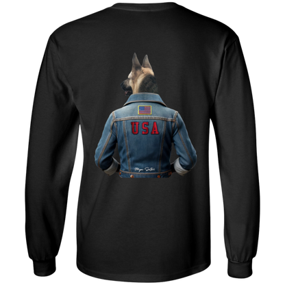 Dog | Men's Ultra Cotton T-Shirts - Long Sleeve