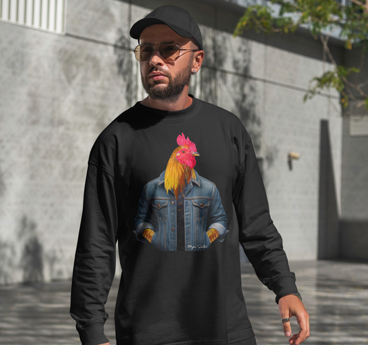 Rooster | Men's Ultra Cotton T-Shirts - Long Sleeve