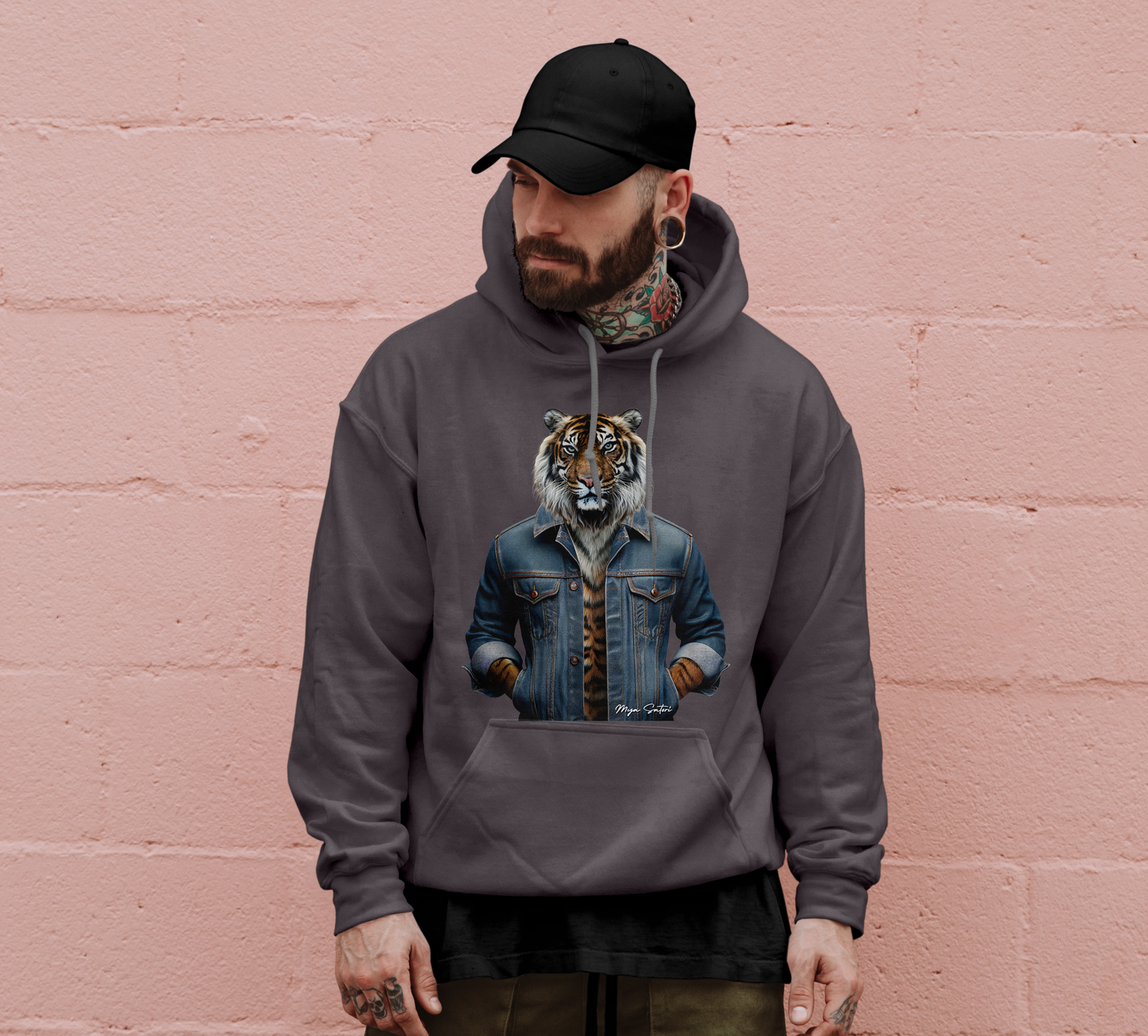 Tiger | Men's Midweight Hooded Sweatshirts